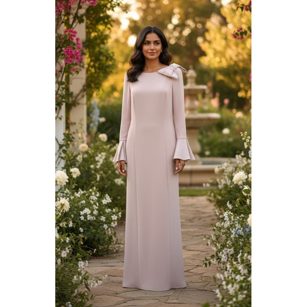 Elegant Pink Maxi Dress